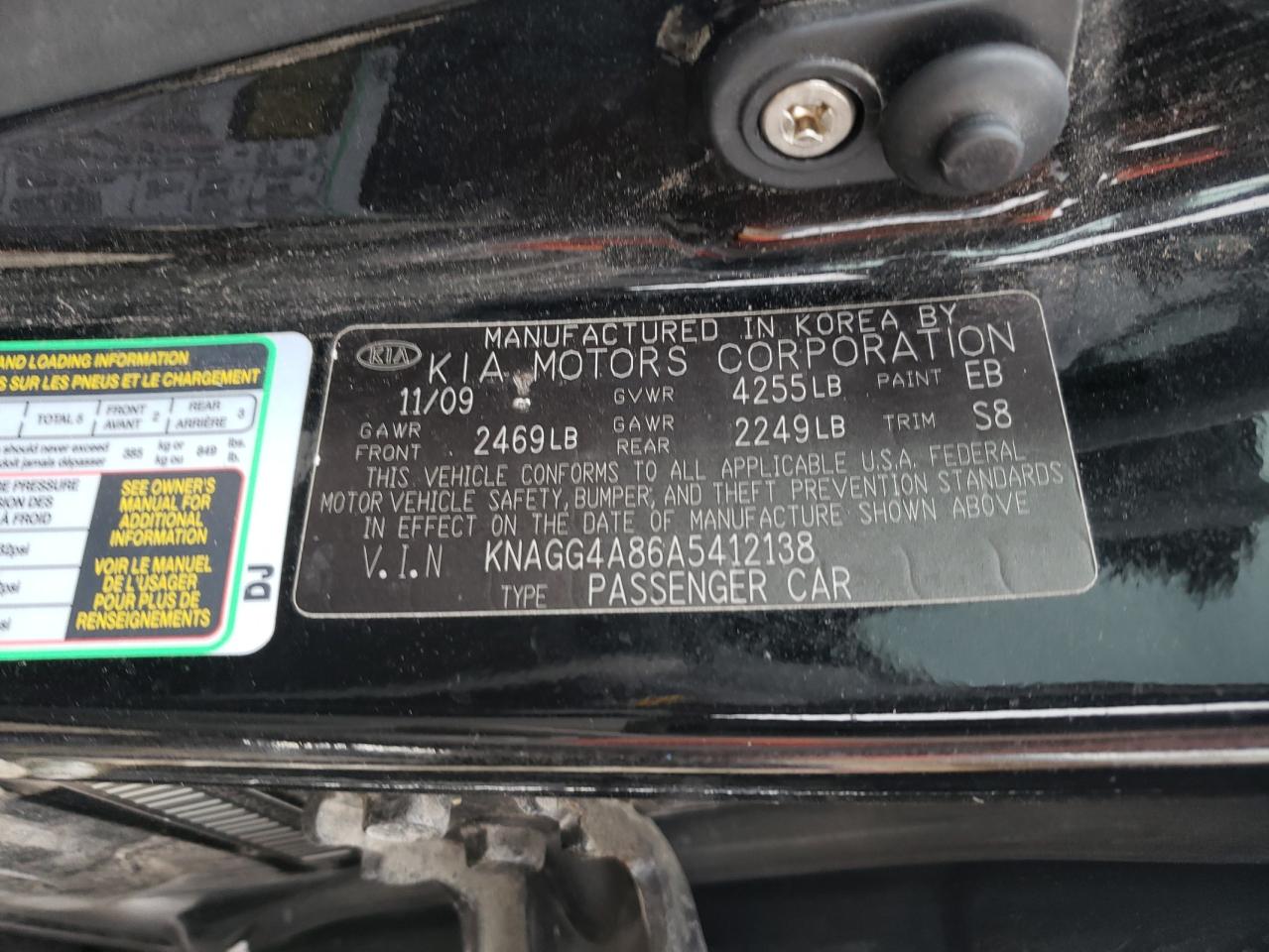 Kia Optima Lx Image 11