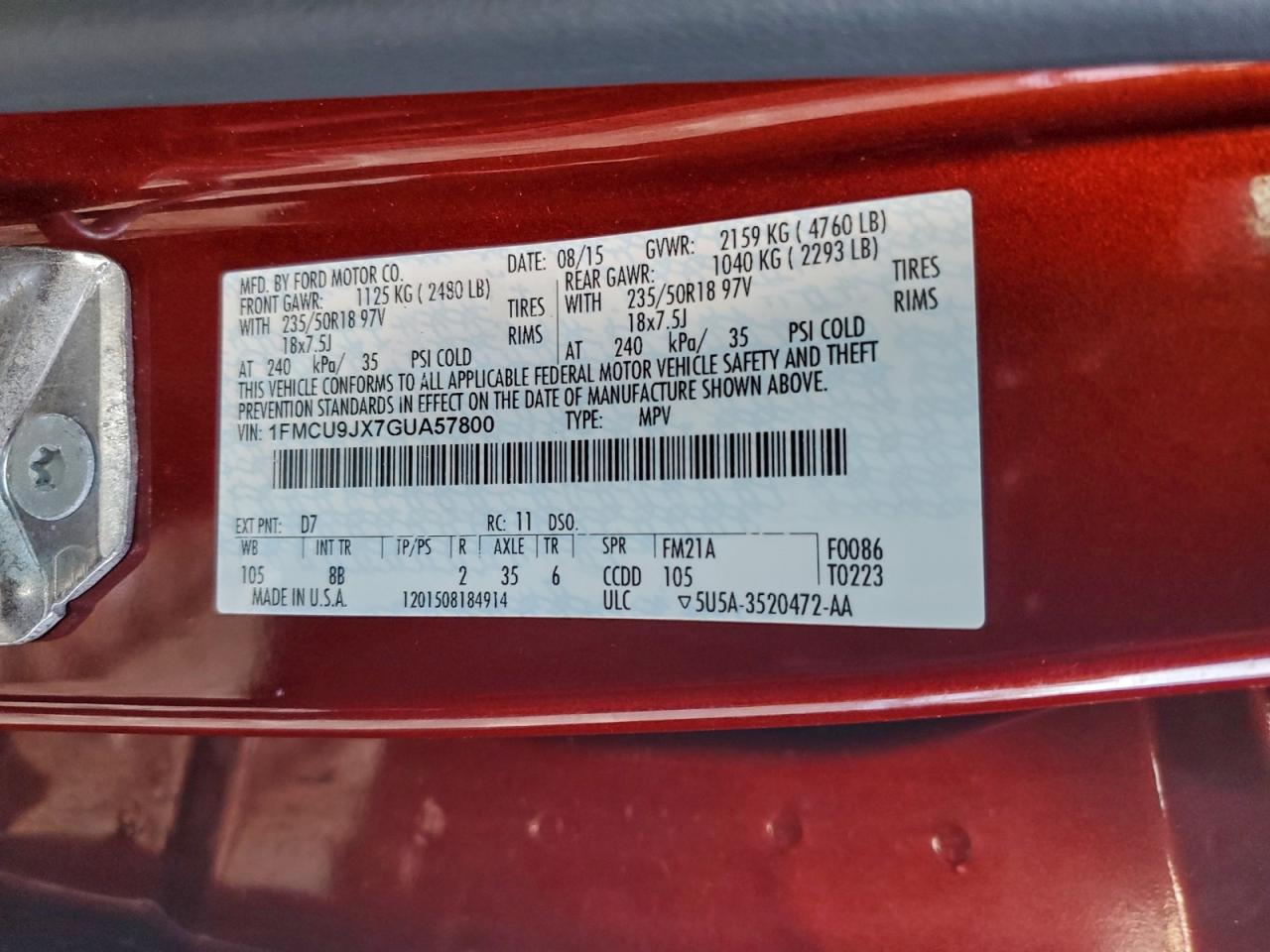 Ford Escape Titanium Image 13