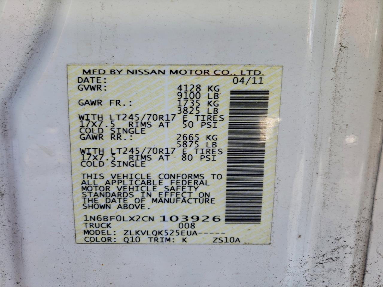 Nissan Nv 2500 Image 12