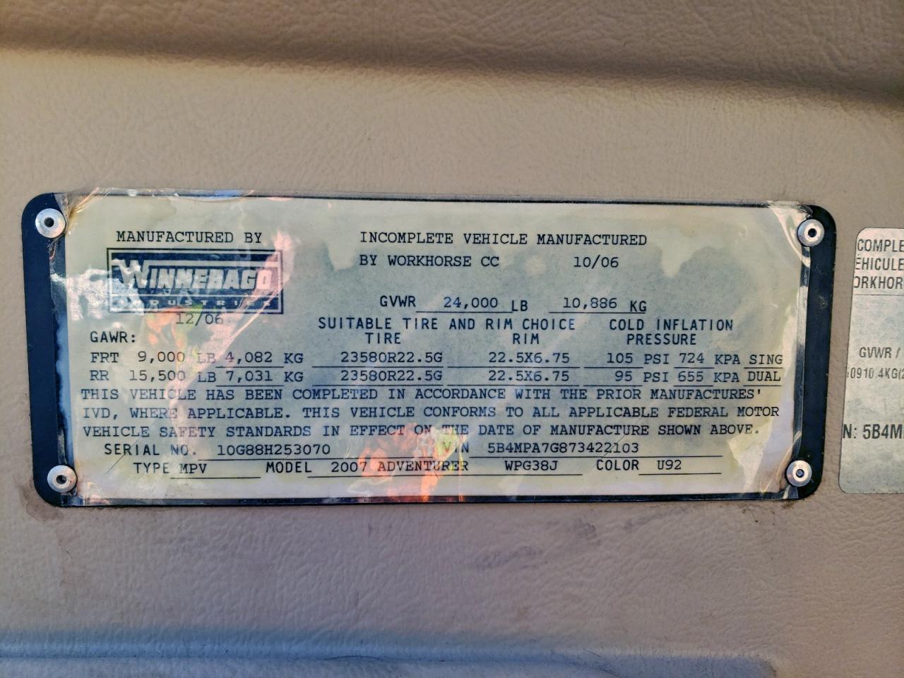 Win Motorhome W24 Image 7