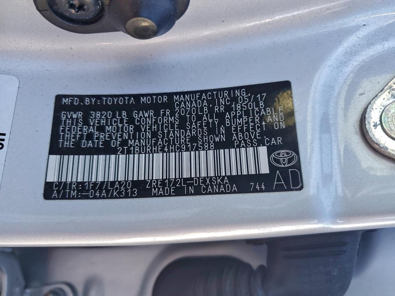 Toyota Corolla L Image 3