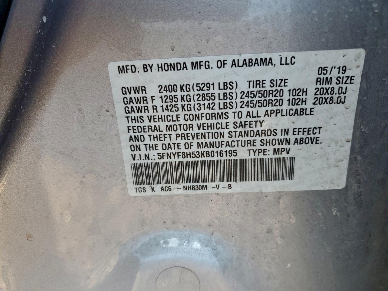 Honda Passport Exl Image 8