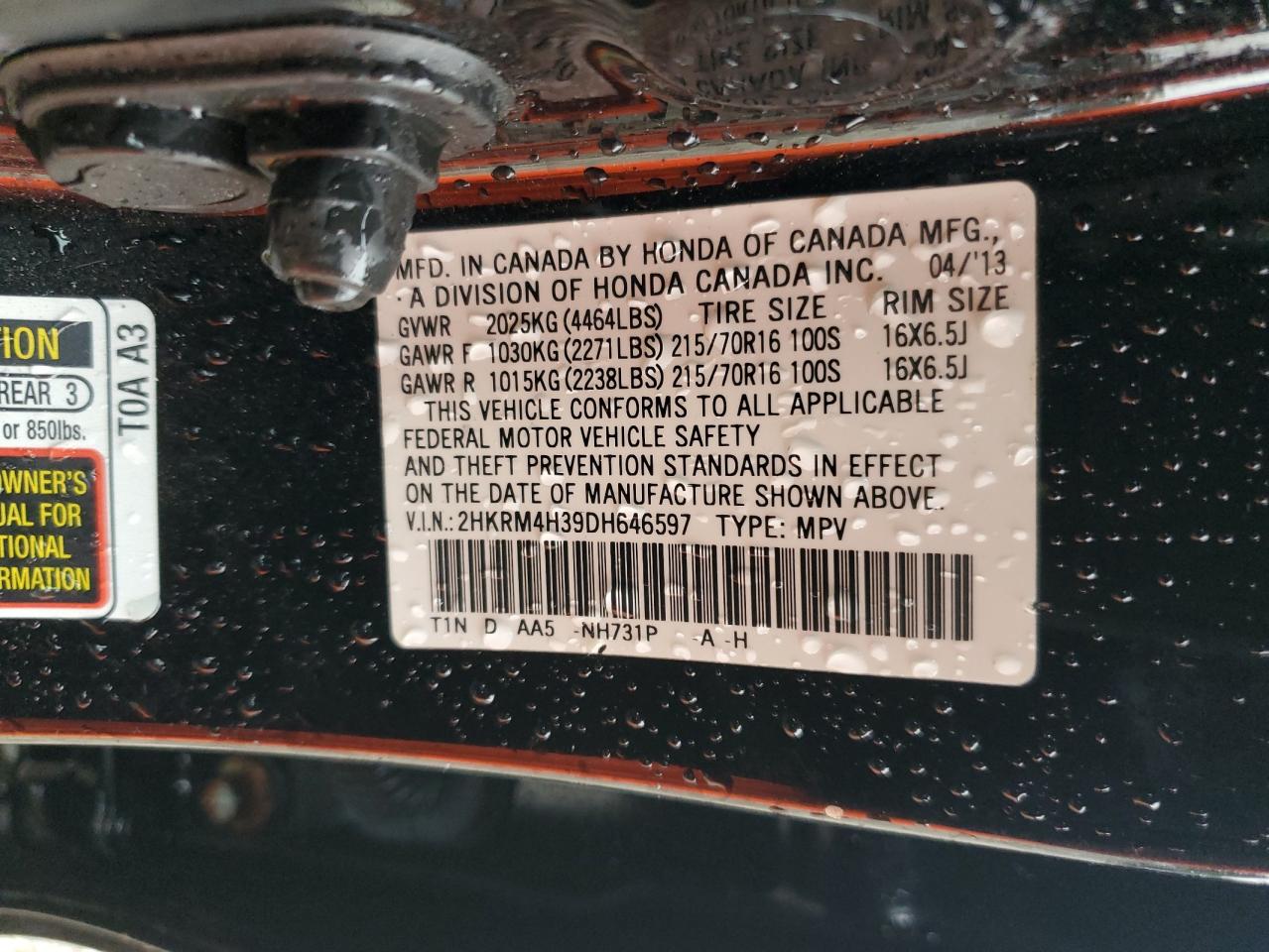 Honda Crv Lx Image 12