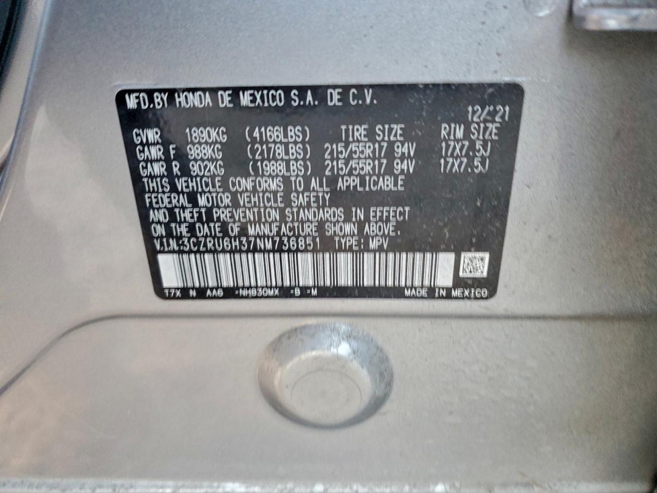 Honda HR-V Lx Image 13