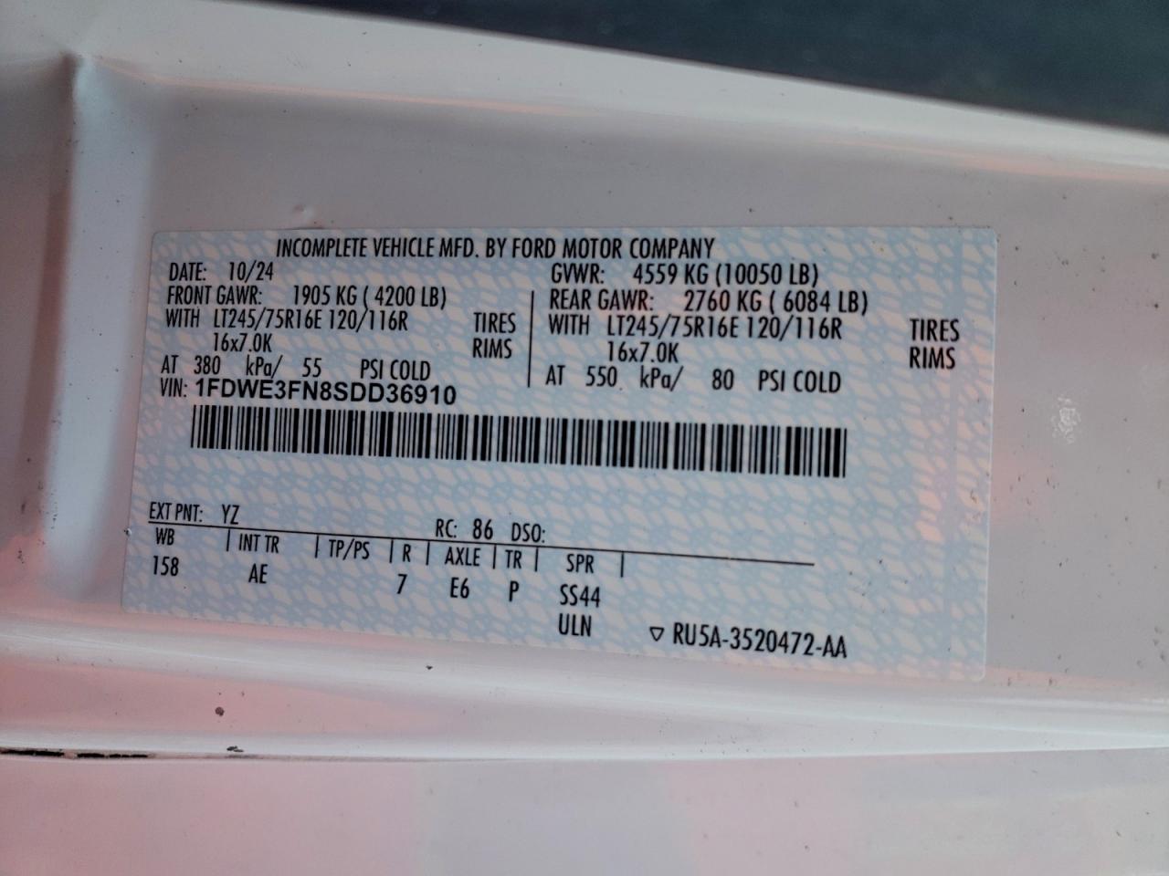 Ford E-350 E350 Super Duty Cutaway Van Image 7