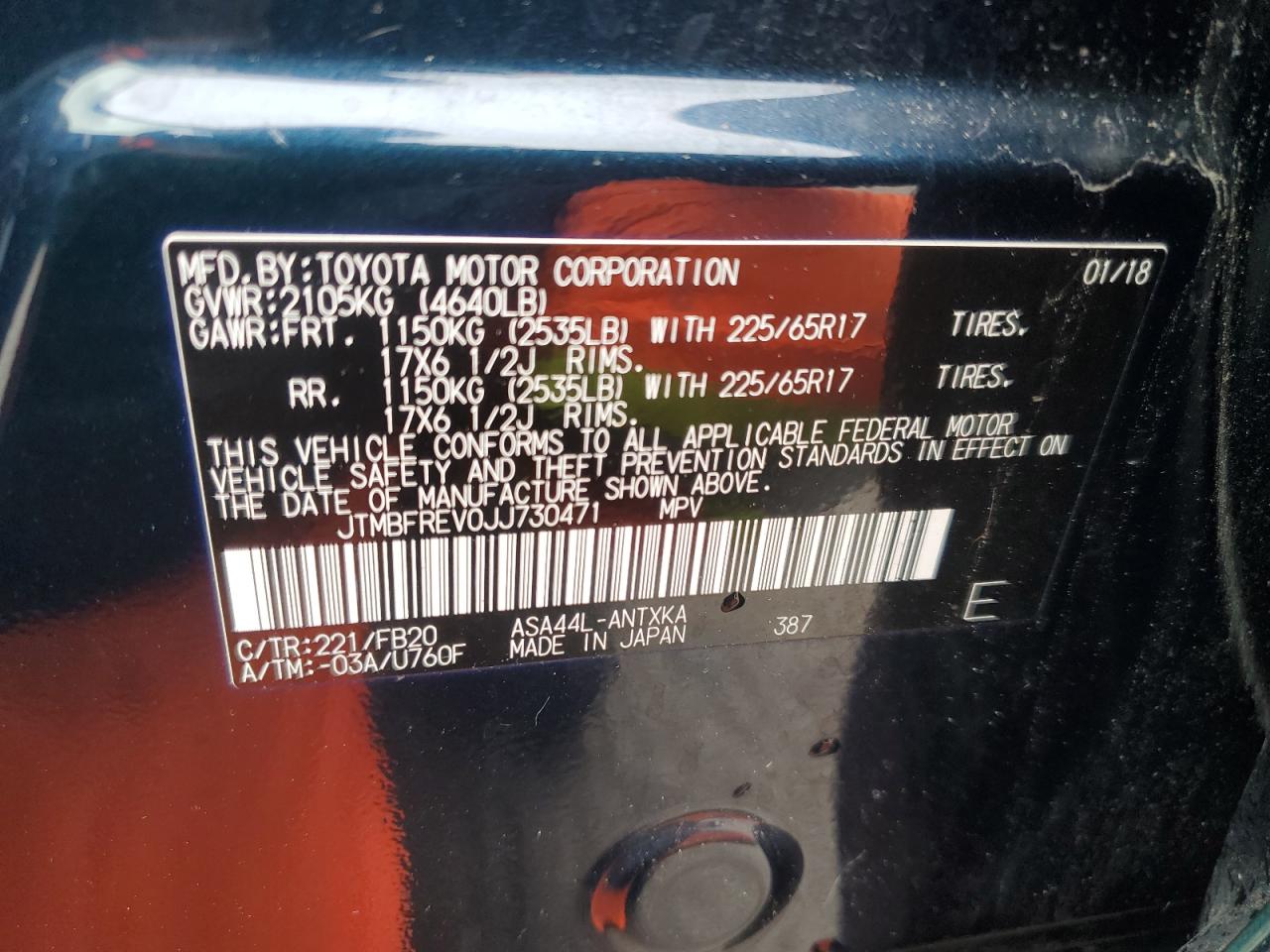 Toyota RAV4 Le Image 8