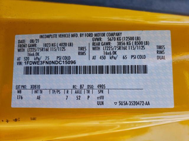 Ford Econoline E350 Super Duty Cutaway Van Image 11