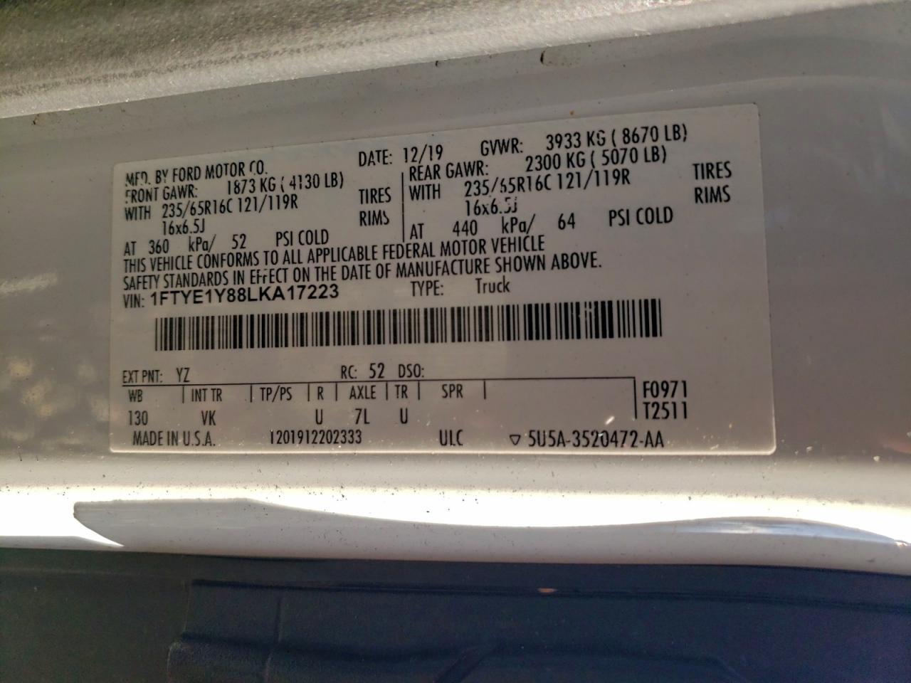 Ford Transit T-150 Image 6