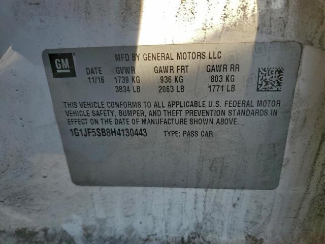 Chevrolet Sonic Premier Image 10