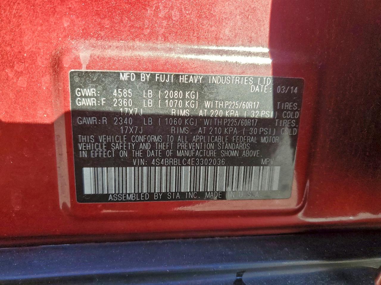 Subaru Outback 2.5i Limited Image 3