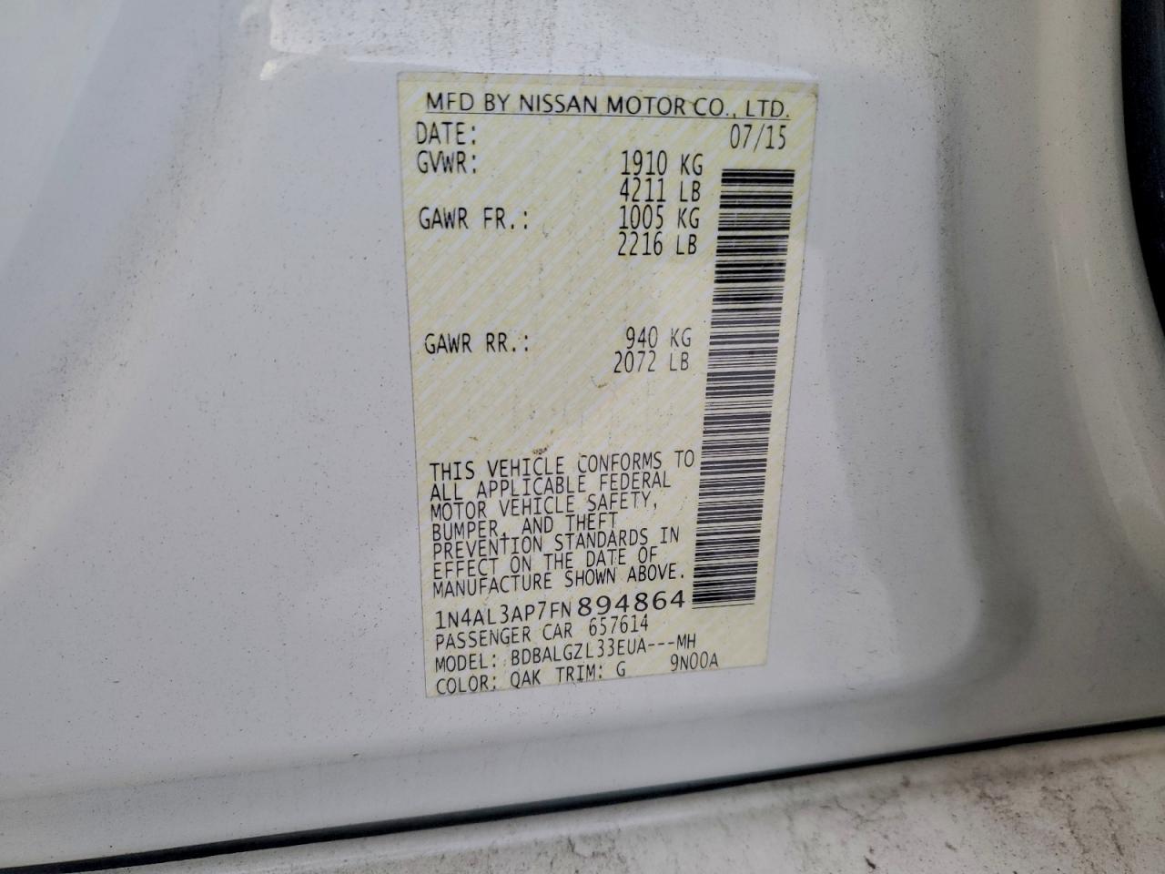 Nissan Altima 2.5 Image 12